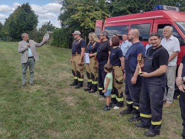 Jubiläum und Bestzeiten: Müncheberger Feuerwehren feiern in Eggersdorf
